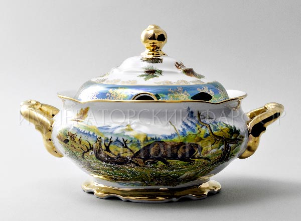 Tureen and cover Hunting Green Frederick