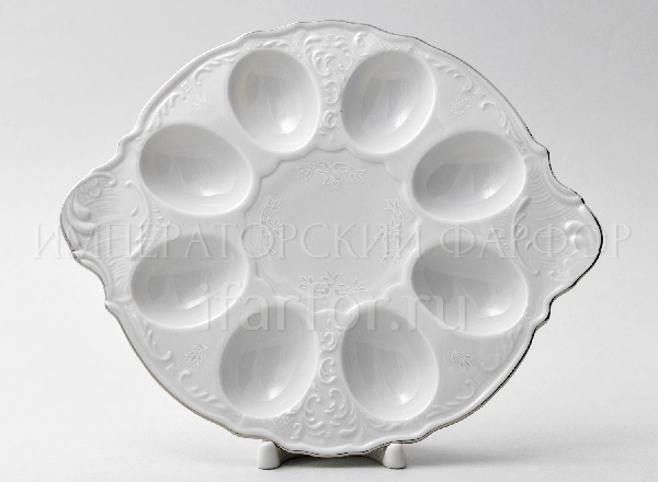 Tray for eggs Bernadotte Platinum Pattern Bernadotte