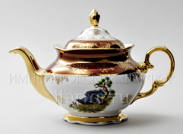 Teapot brewing Hunting Red Crown