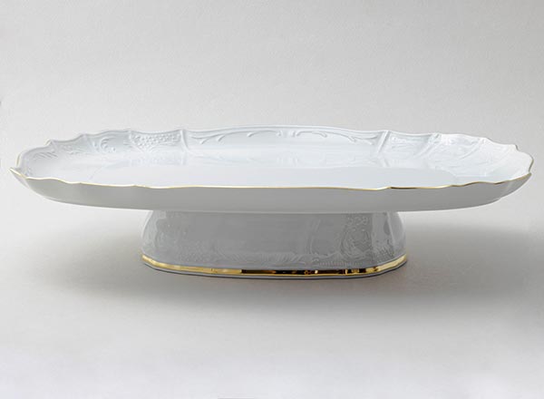 Tray footed Bernadotte White Pattern Bernadotte