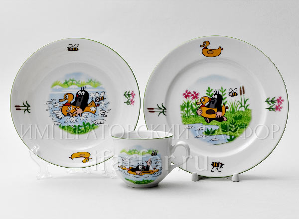 Set in a case for children in a gift box Mole on the lake THUN