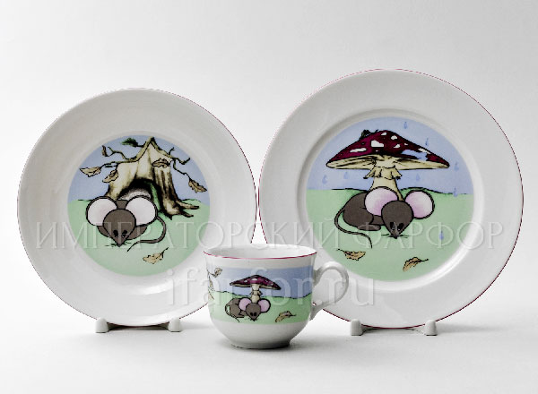 Set in a case for children in a gift box Little mouse THUN