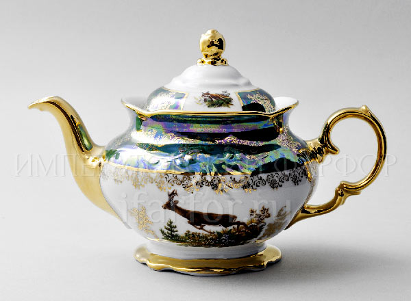 Teapot brewing Hunting Green Frederick