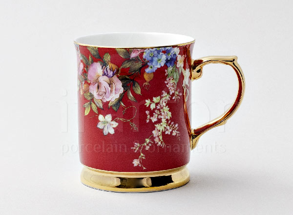 Кружка Flower красный Royal Classics