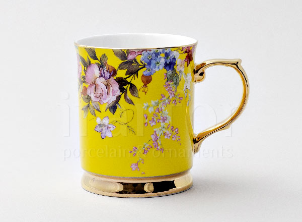 Кружка Flower желтый Royal Classics