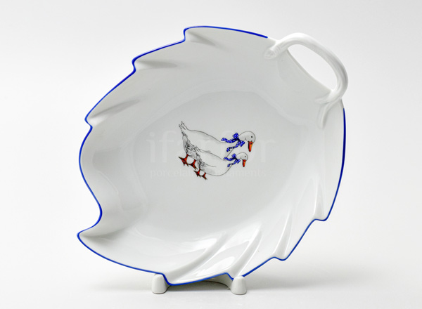 Блюдо лист Гуси DUBI