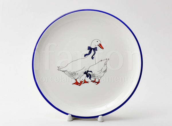 Тарелка для блинов Гуси