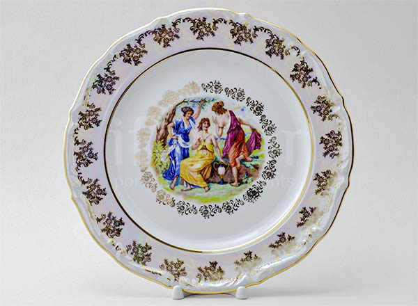 Тарелка мелкая Мадонна Перламутр