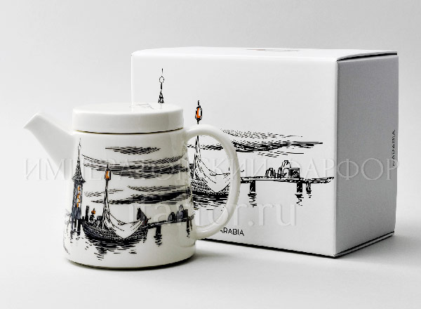 Teapot in a gift box To the origins Arabia MOOMIN