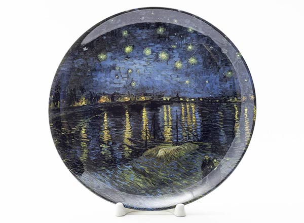Декоративная тарелка Винсент Ван Гог Звёздная ночь над Роной