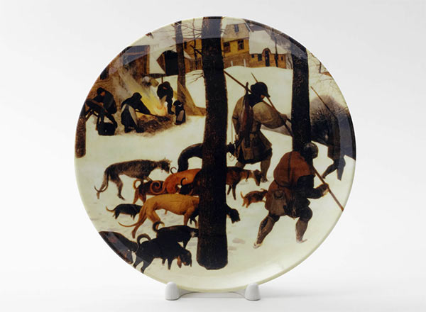 Decorative plate Bruegel Pieter the Elder Hunters in the snow 4