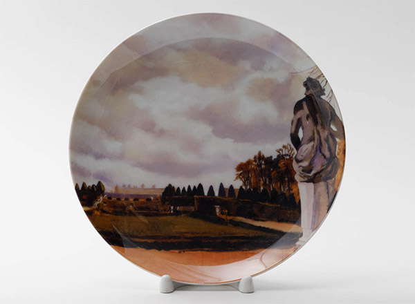 Декоративная тарелка Серебрякова Зинаида Версальский парк осенью
