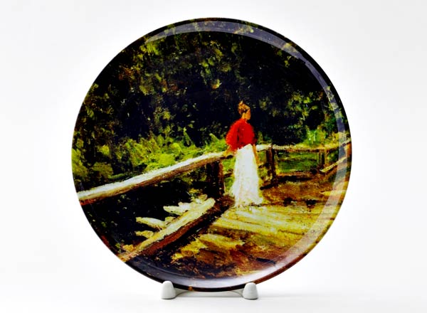 Decorative plate Korovin Konstantin Alekseevich Bridge