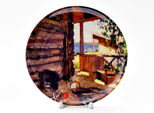 Decorative plate Korovin Konstantin Alekseevich On the Senezh lake