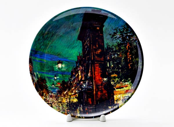 Decorative plate Korovin Konstantin Alekseevich Paris. Saint Denis