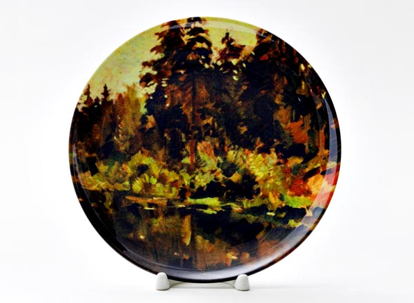 Decorative plate Korovin Konstantin Alekseevich Pond