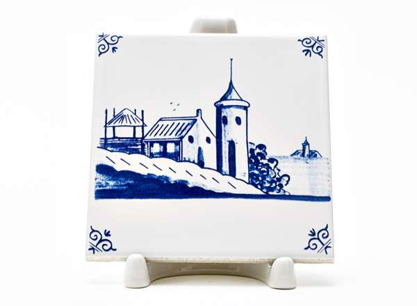 Tile Village with a tower 
