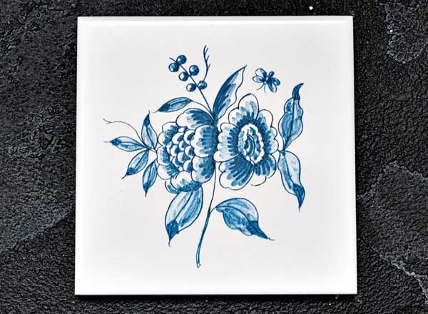 Tile Dutch. Flower 5 