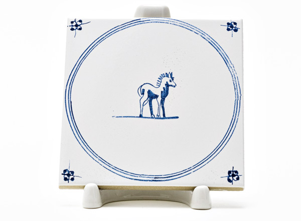 Tile Dutch. Horse 
