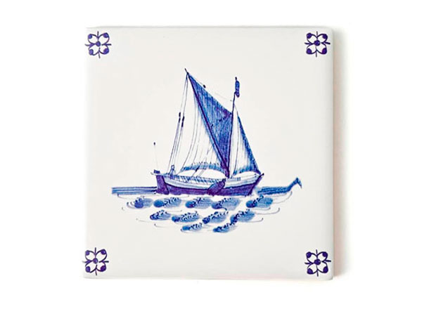 Tile Dutch. Sailing ship 2 