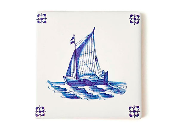 Tile Dutch. Sailing ship 3 