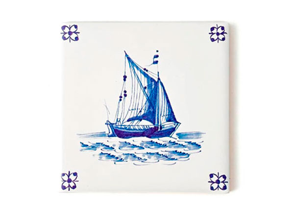 Tile Dutch. Sailing ship 4 