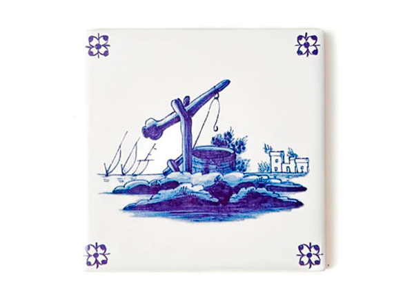 Tile Dutch. Village by the sea 2 