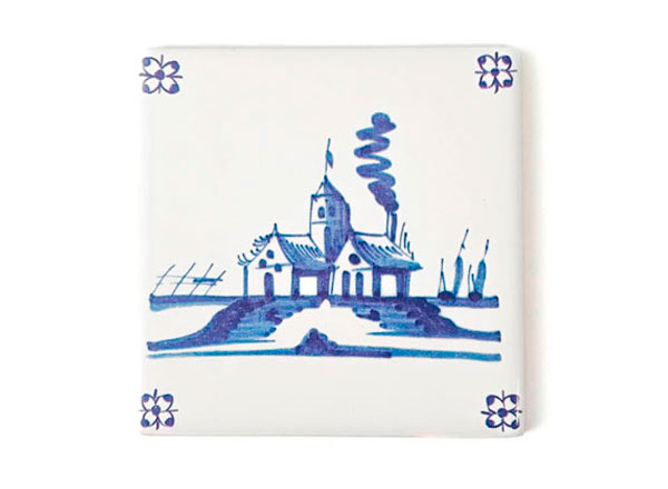 Tile Dutch. Village by the sea 3 