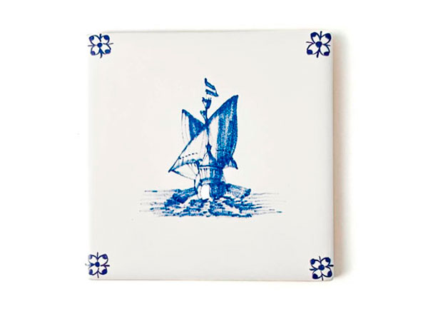Tile Dutch. Sailing ship 6 