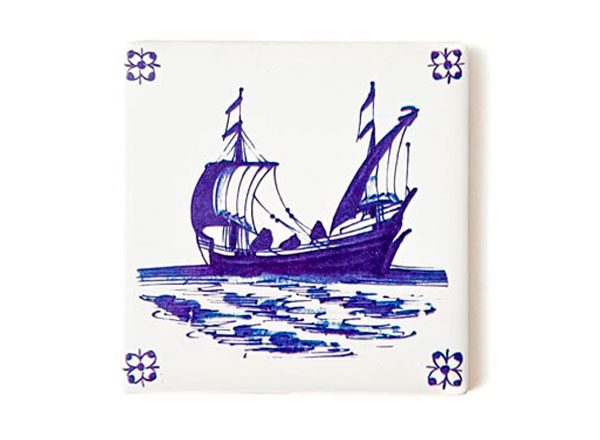 Tile Dutch. Sailing ship 7 