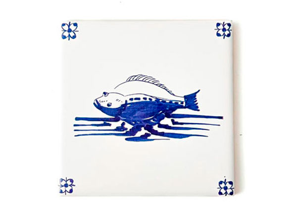 Tile Dutch. Fish 5 