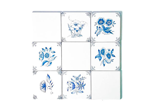 Set of tiles Dutch. Flower Waltz 2 