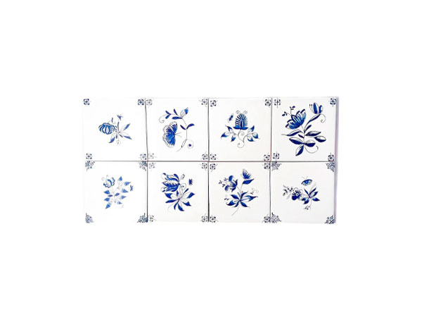 Set of tiles Dutch. Waltz of the Flowers 2 