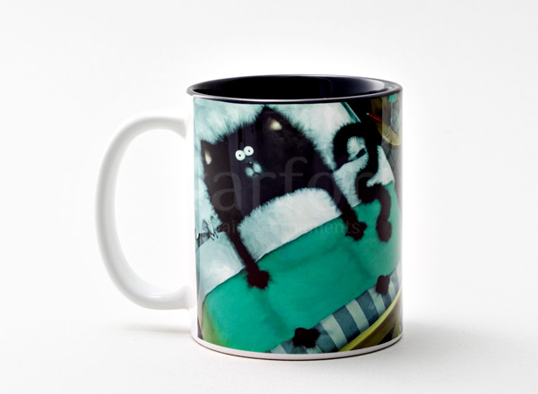 Кружка Кот под одеялом Стандартная