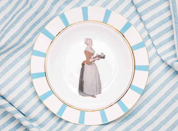 Тарелка глубокая Шоколадница лазурный 3