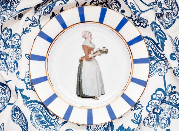 Тарелка мелкая Шоколадница фиолетовый 4