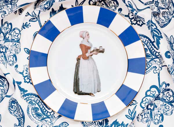 Тарелка мелкая Шоколадница фиолетовый 2