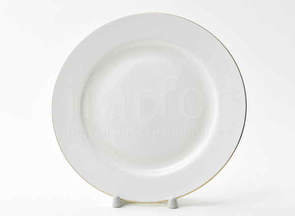 Тарелка мелкая Золотая лента