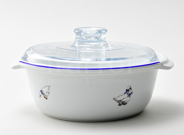 Pot with a lid Geese 