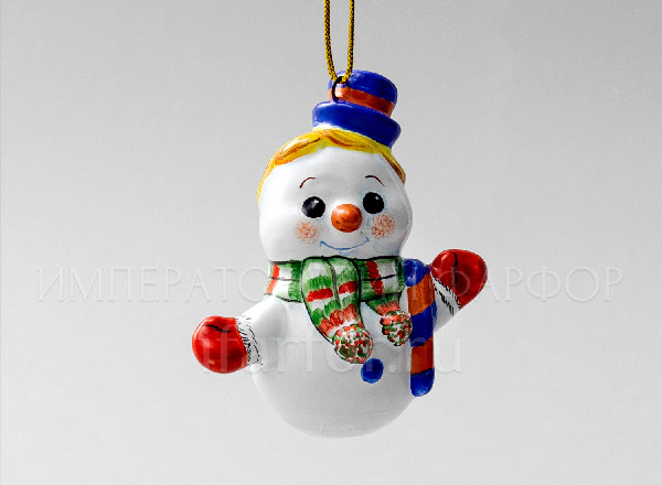 Christmas tree toy Snow man Snowman in blue hat