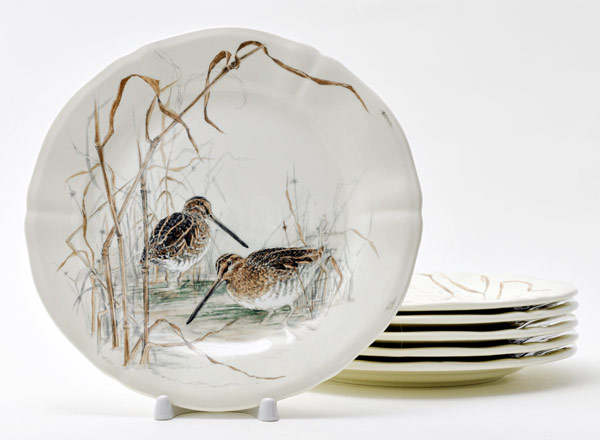 Set of plates dessert SOLOGNE GIEN Rochelle