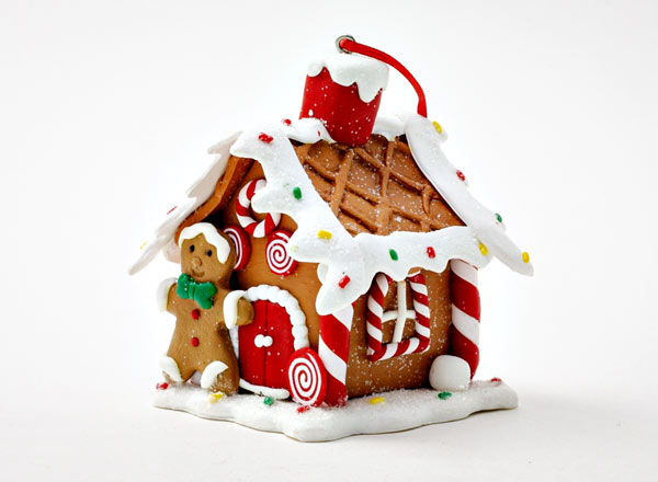 Елочная игрушка Рождественский пряничный домик 2