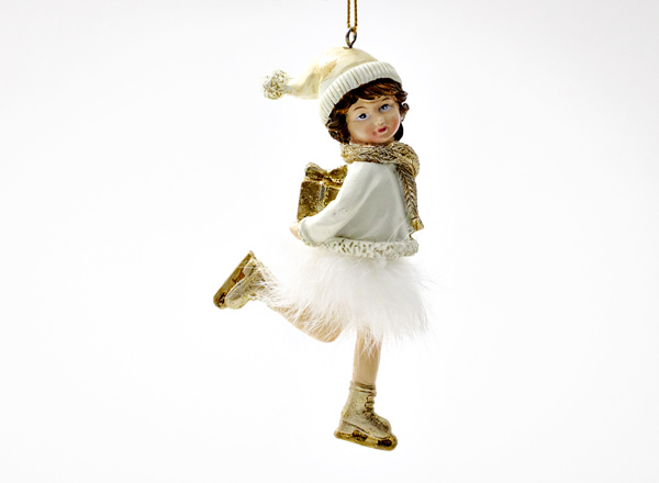 Christmas tree toy Girl on ice skates 2