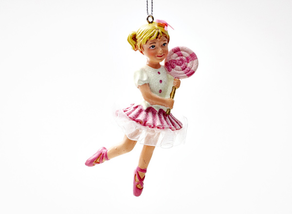 Christmas tree toy Girl with a lollipop