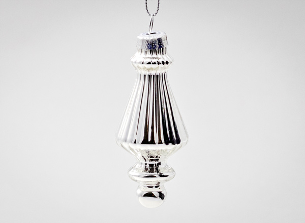 Christmas tree toy The spindle 2 Silver