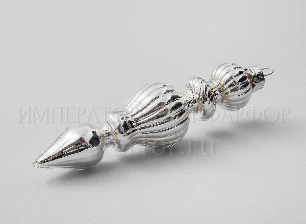 Елочная игрушка Веретено ребристое