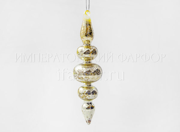 Елочная игрушка Веретено большое 2