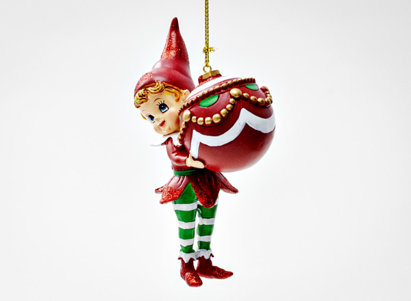 Christmas tree toy Christmas Elf with Ball