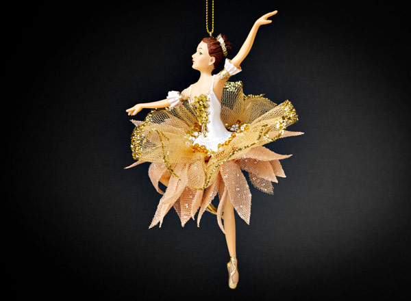 Christmas tree toy Ballerina in an airy dress