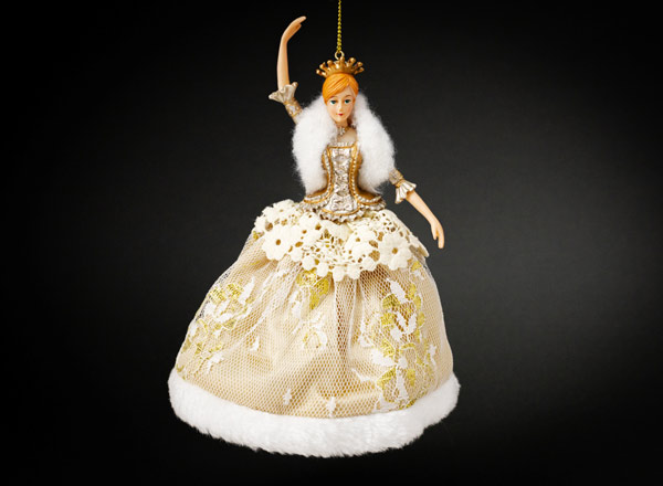 Christmas tree toy Regal Lady in a Brocade Dress 1